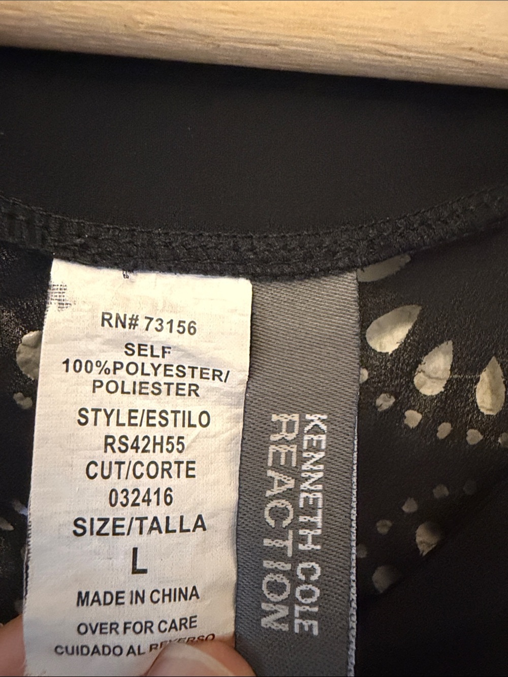Kenneth Cole Reaction Black Coverup